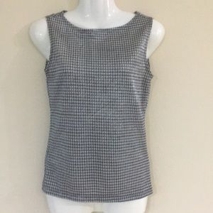 4 for $12 -B&W sparkly patterned tank top sz small